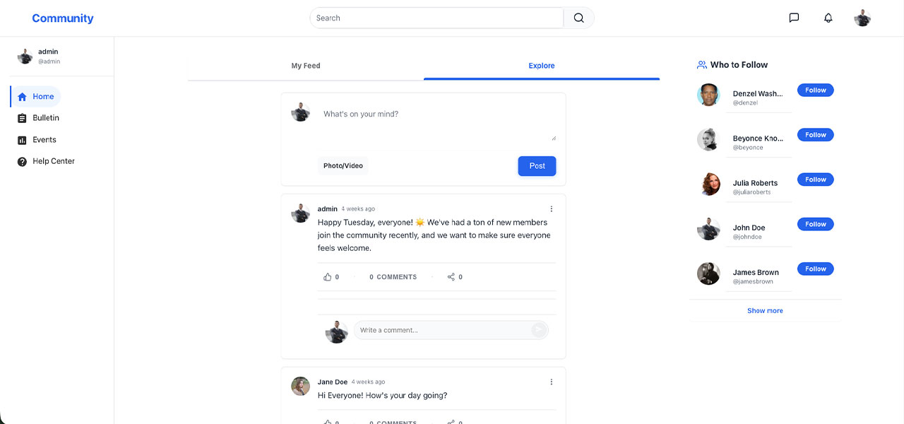 Community Demo