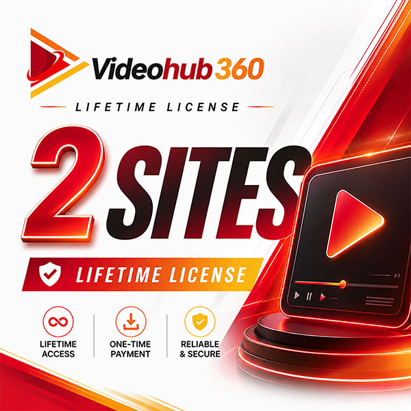 Videohub360 Lifetime — 2 Sites