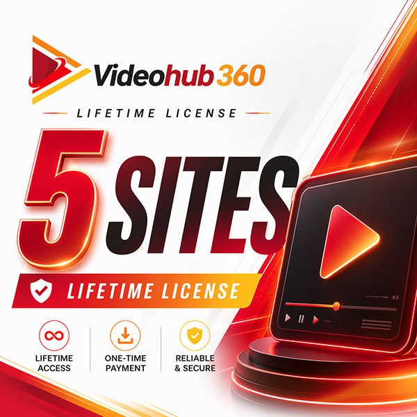 Videohub360 Lifetime — 5 Sites